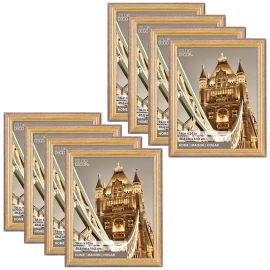8 Pack: Gold 16&#x22; x 20&#x22; Pompeii Frame, Home Collection By Studio D&#xE9;cor&#xAE;